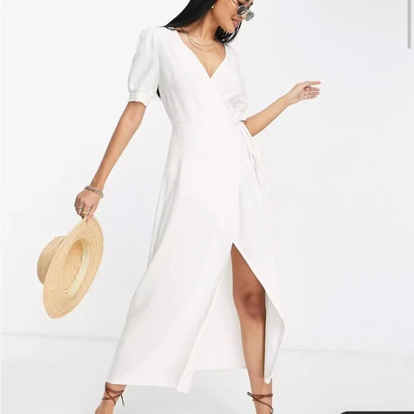 ASOS | Dresses | The Frolic Exclusive Beach Wrap Summer Dress In White Asos | Poshmark ASOS | Dresses | The Frolic Exclusive Beach Wrap Summer Dress In White Asos | Poshmark